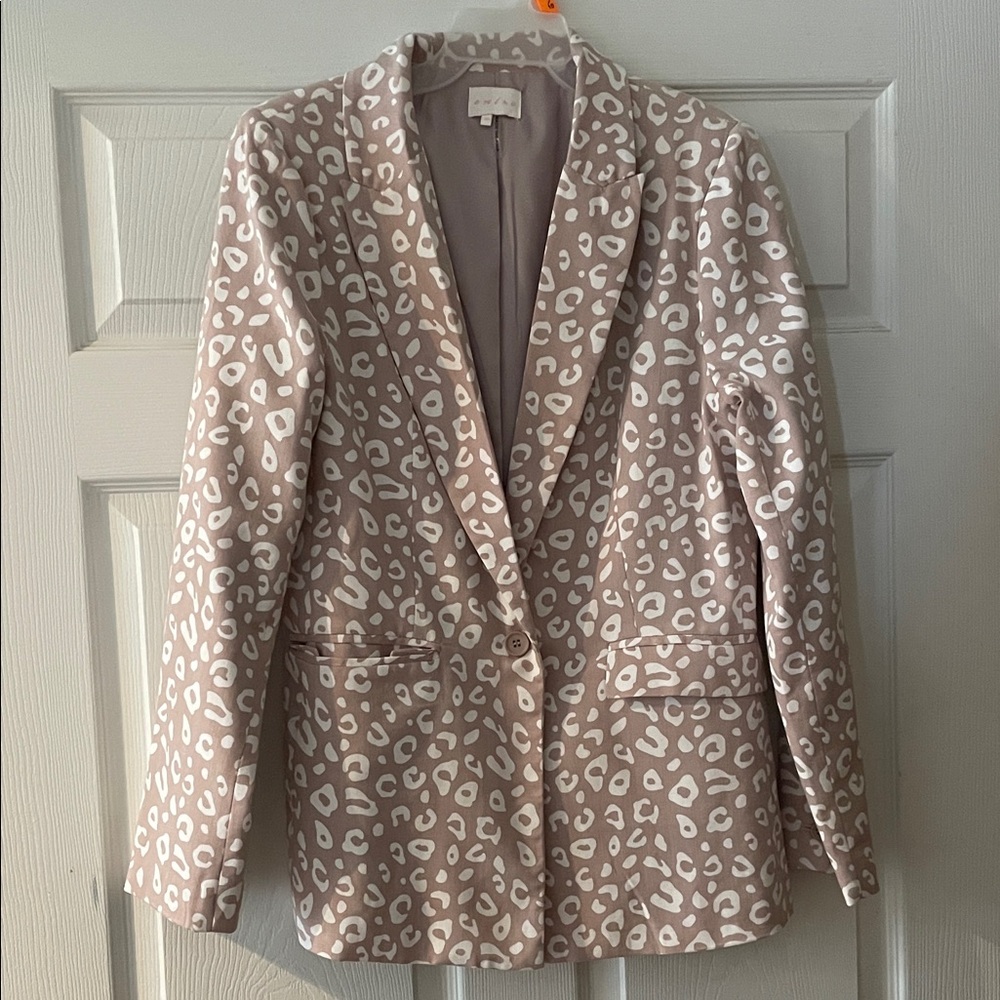 Leopard Print Blazer Jacket